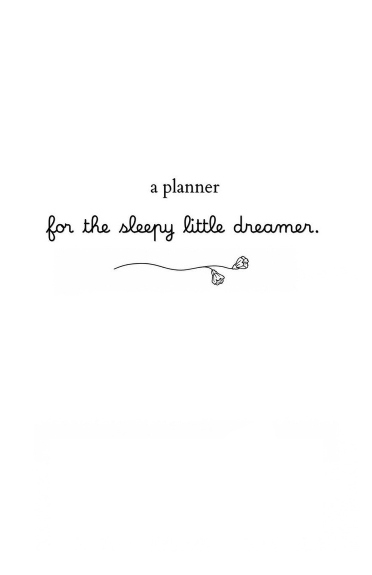 2027 Sleepy Little Dreams Planner