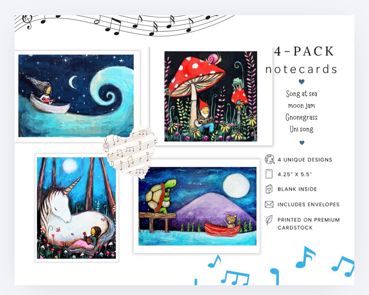 Music Makers Notecard Set