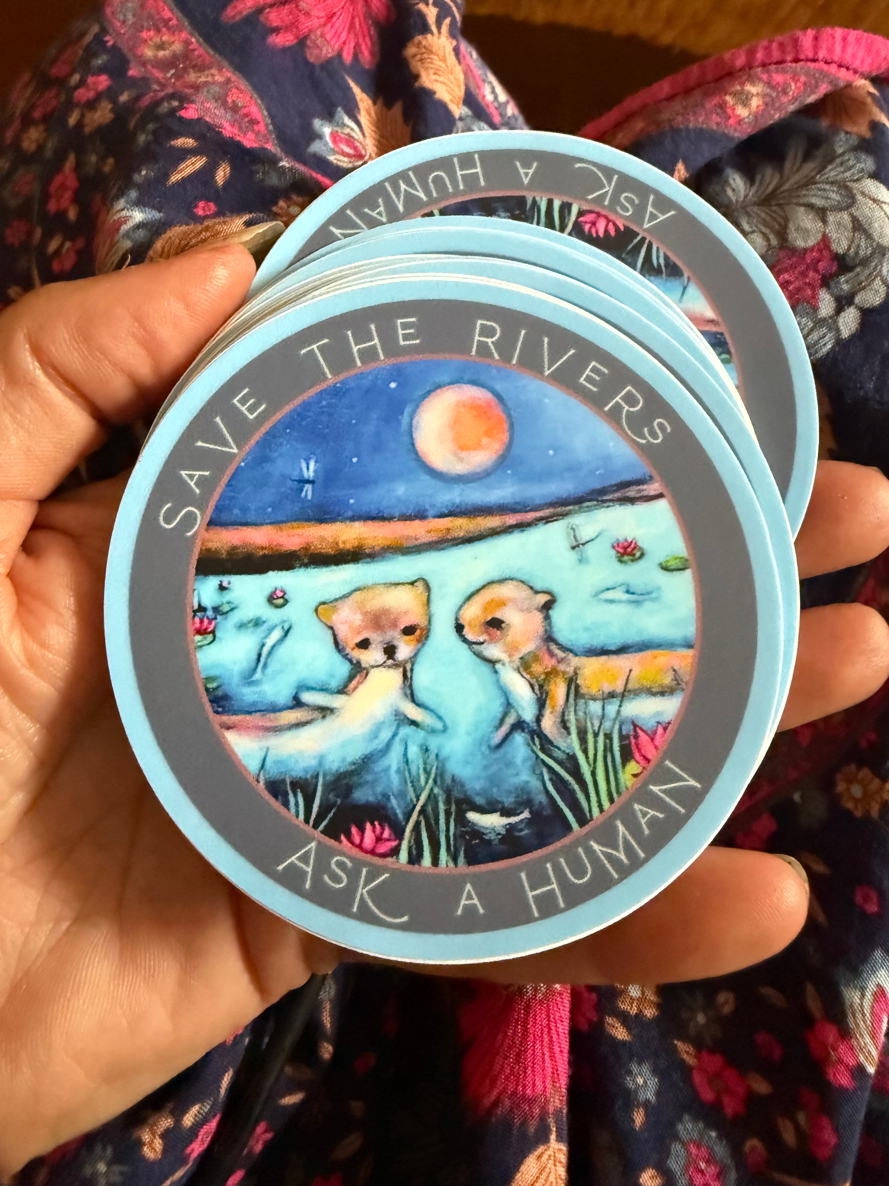 Save the Rivers Sticker