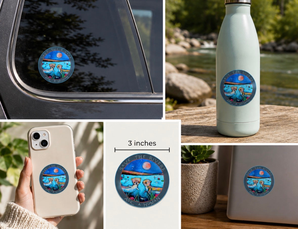 Save the Rivers Sticker