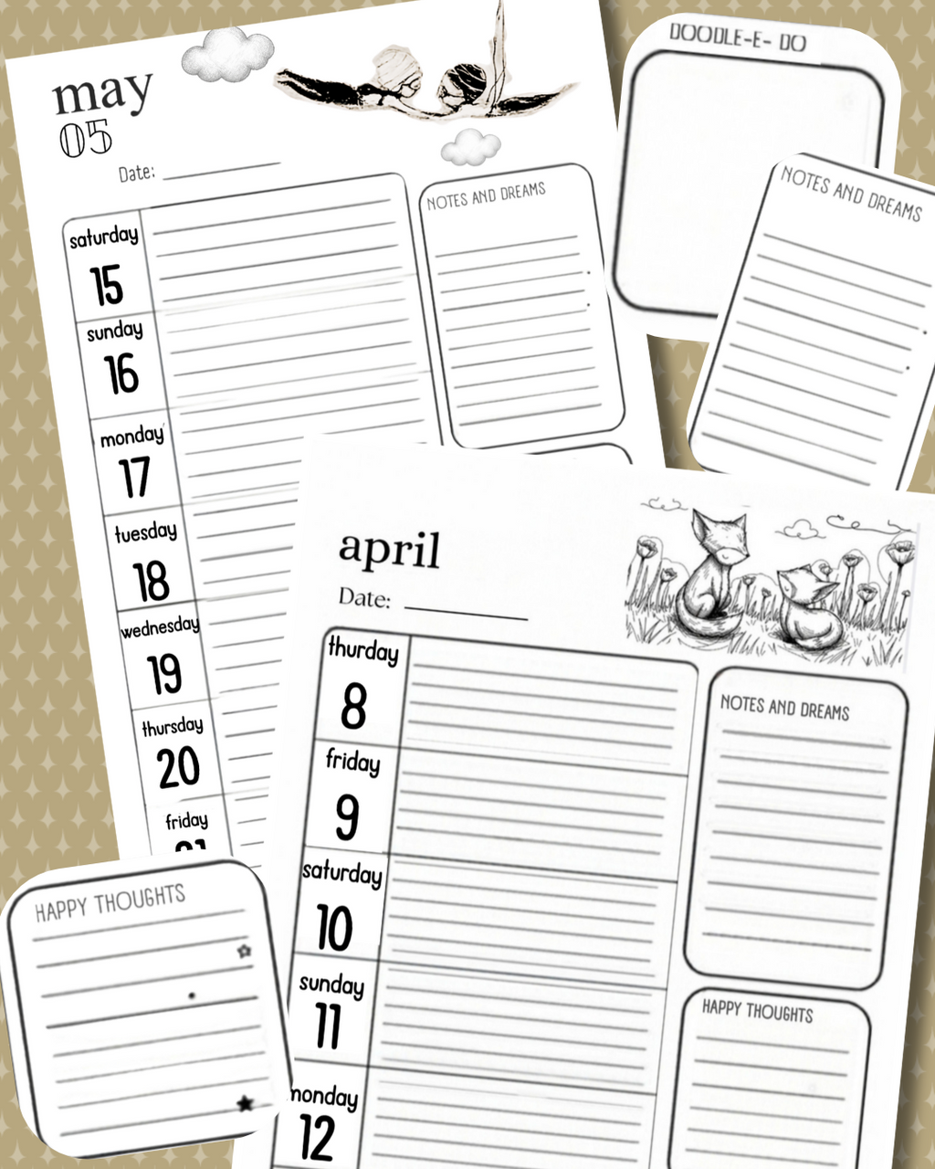 2027 Sleepy Little Dreams Planner