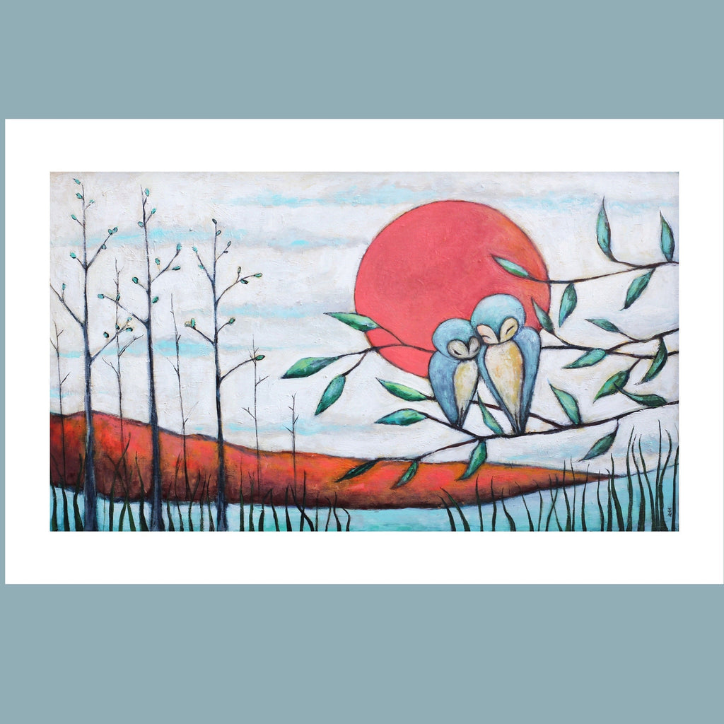 Sweet Love Birds Art Print| Deona Fish| Sleepy Little Dreams