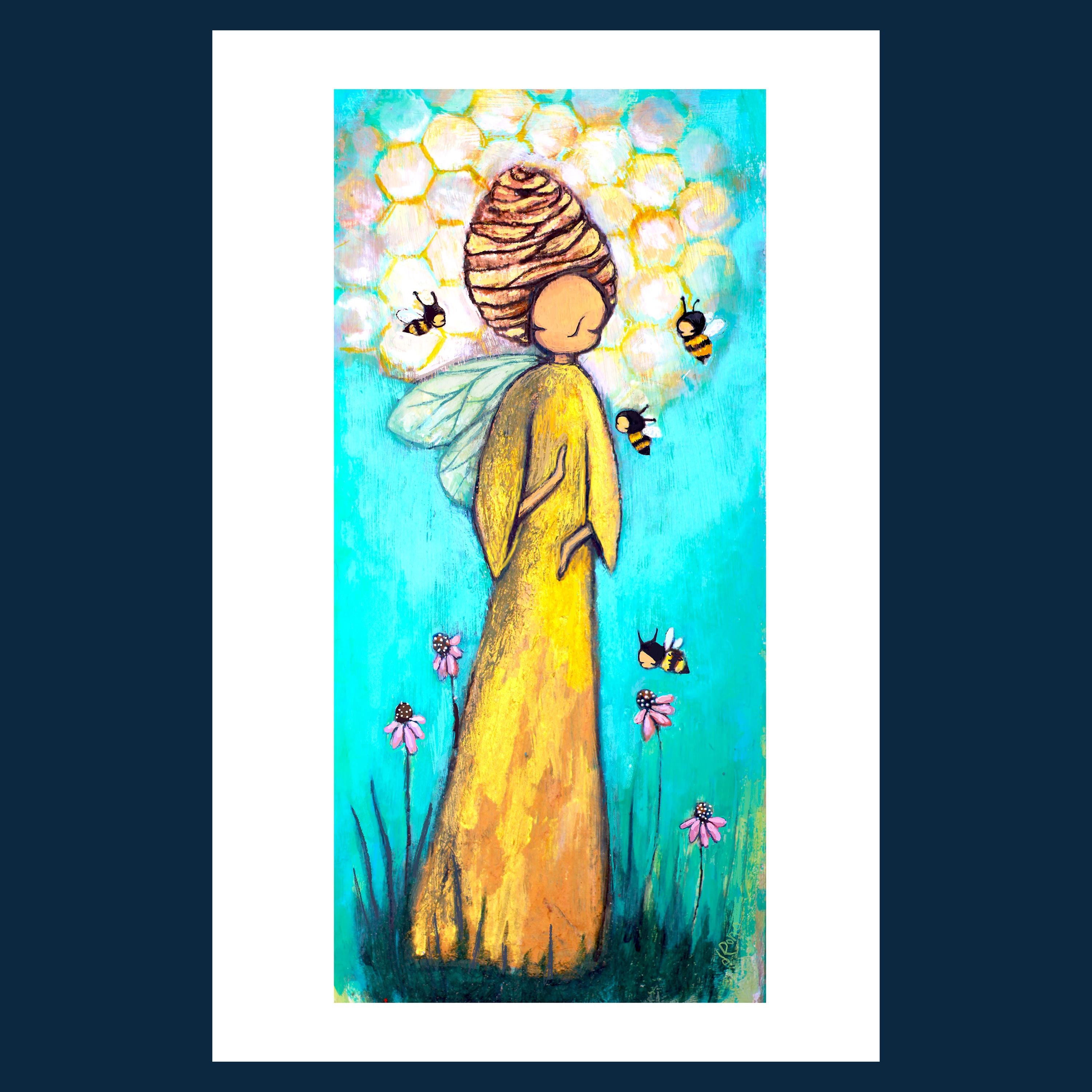 Queen Bee | Bee Keeper art print | Deona Fish
