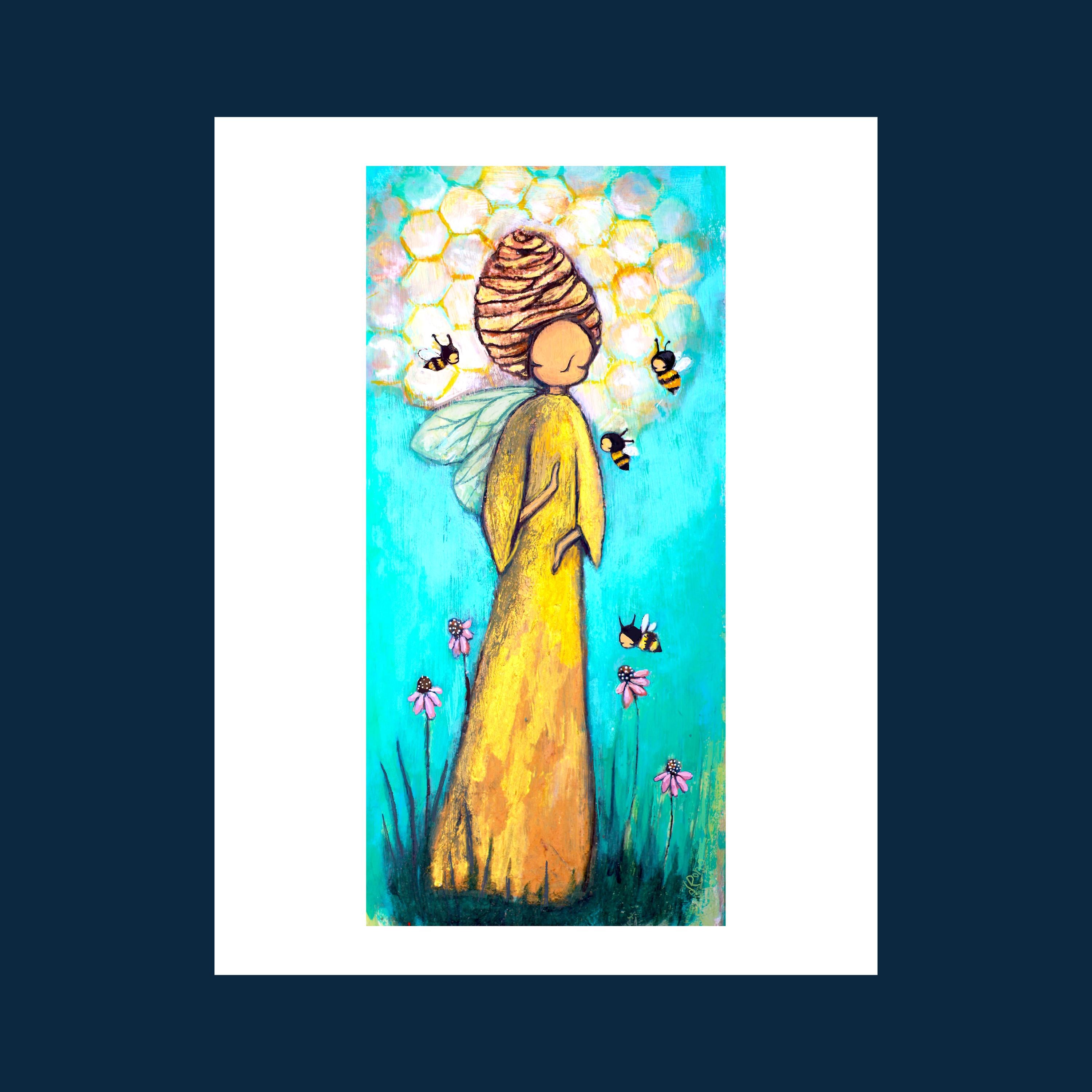 Queen Bee | Bee Keeper art print | Deona Fish