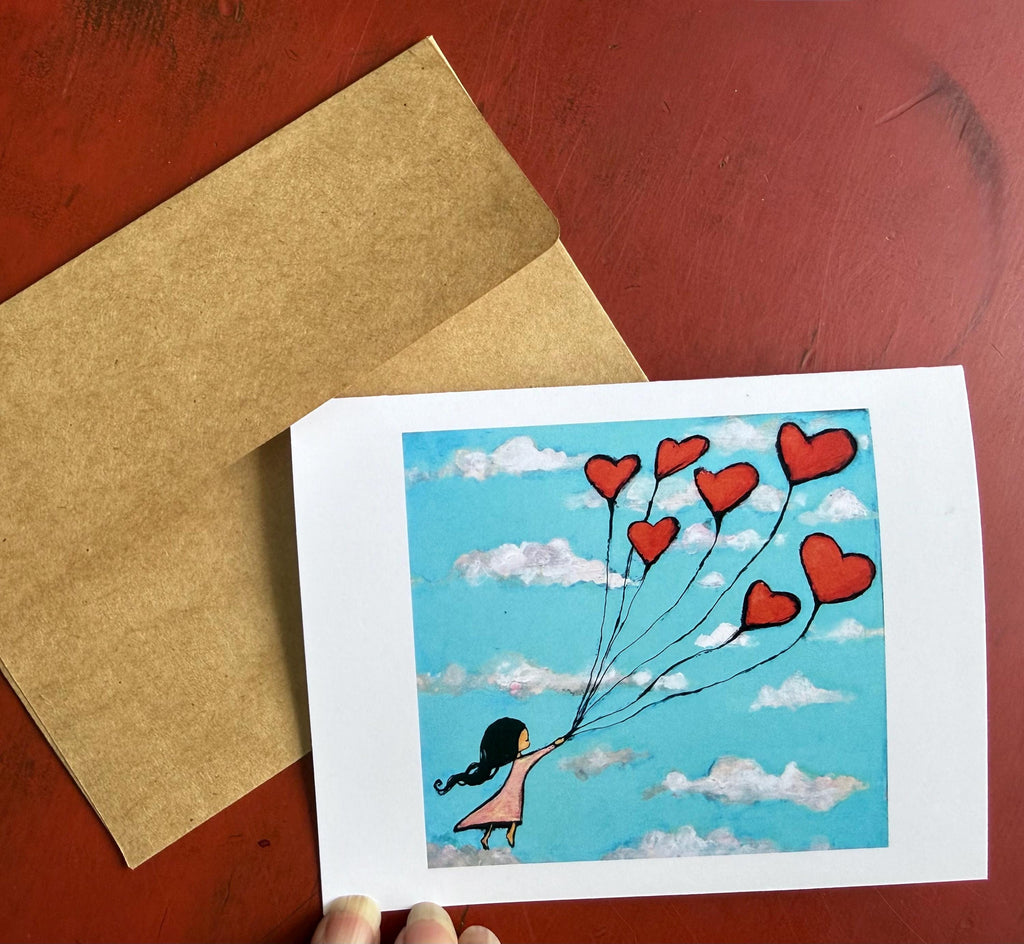 Weightless Love Notecard Set | 4 blank cards with envelopes