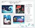 Music Makers Notecard Set| 4 blank cards with envelopes