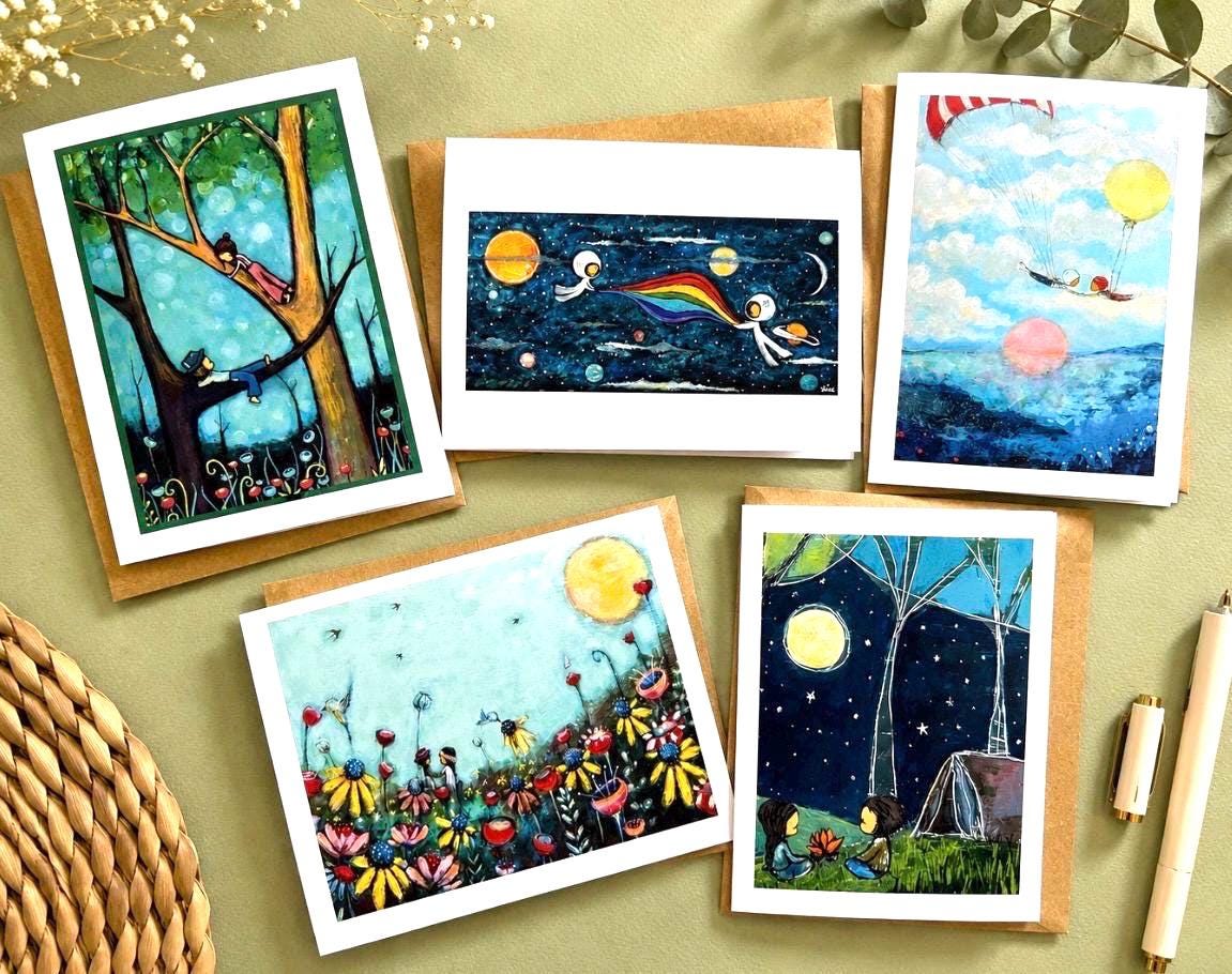 Better Together | 5 blank cards with envelopes